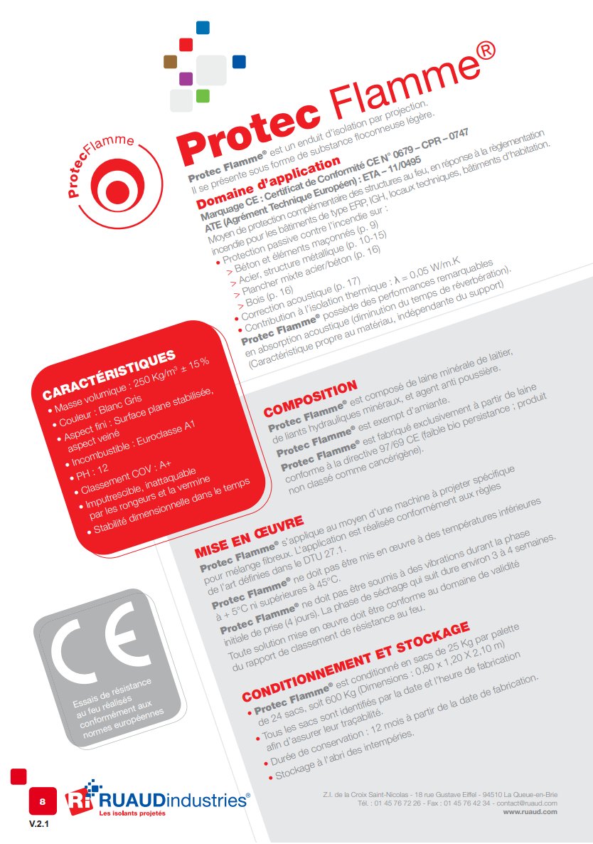 Protec Flamme — Isolation coupe-feu